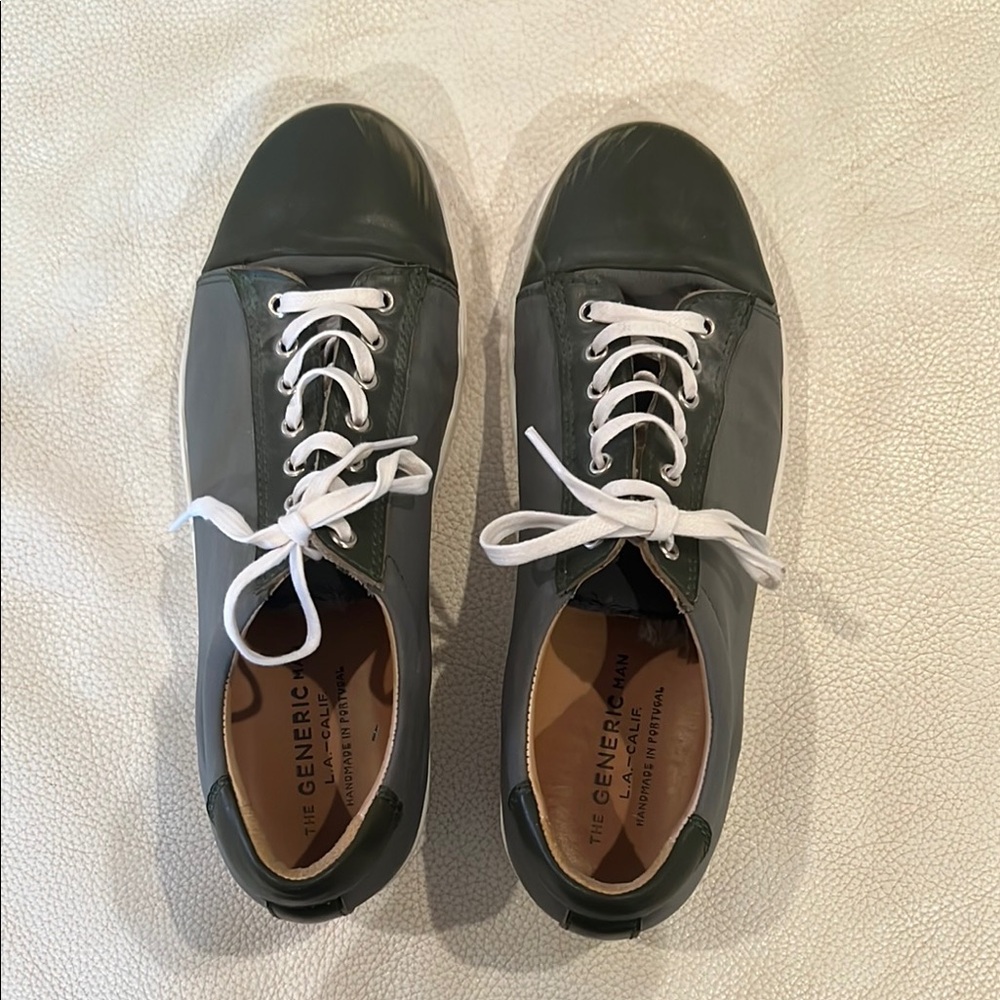 The Generic Man dark green casual shoe. Size 10.5